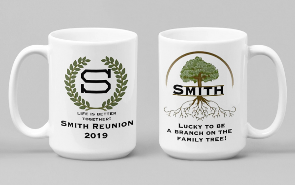 Mug dengan desain pohon keluarga yang melambangkan kebersamaan